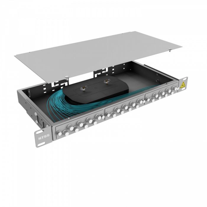 Кросс 19" NTSS PREMIUM, предсобранный 1U, 16 портов FC/UPC, 50/125 мкм OM3