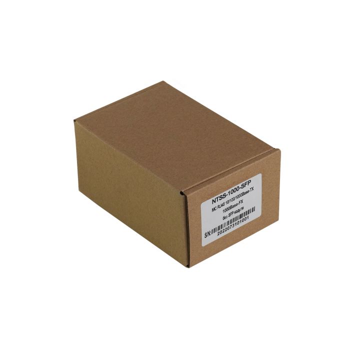 Медиаконвертер NTSS с RJ45 портом 10/100/1000Base-TX/1000Base-FX, без SFP модуля, расстояние передачи до 3,20,40,60,80,120,160,200 км, DC 5В 2А