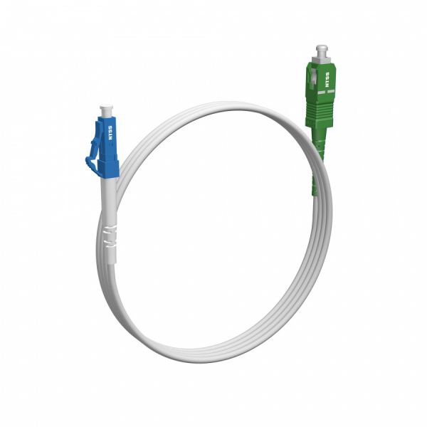 Шнур оптический NTSS spc LC/UPC-SC/APC 9/125 G657.A2 2.0мм 1м LSZH (патч-корд)