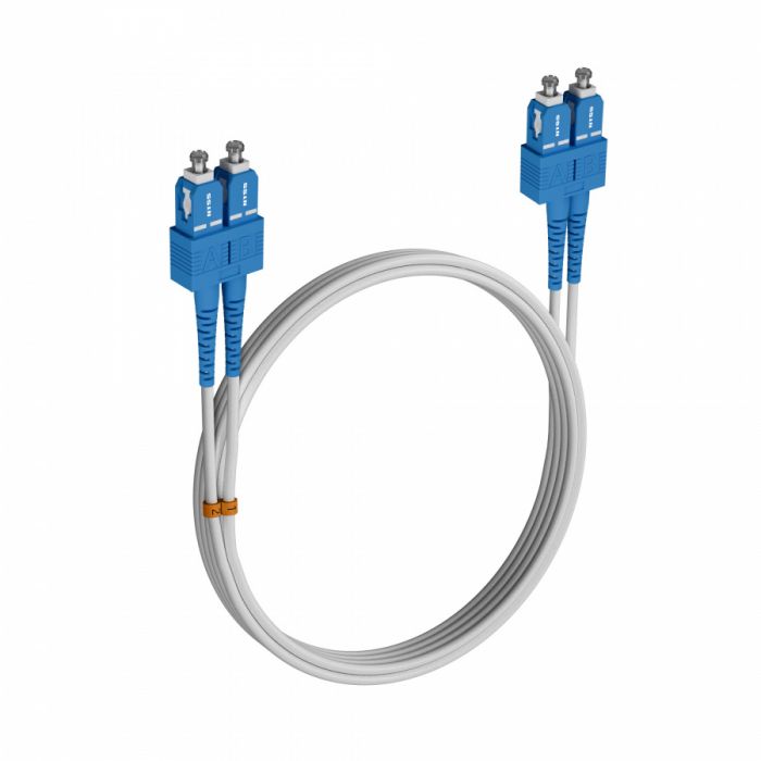 Шнур оптический NTSS dpc SC/UPC-SC/UPC 9/125 G.657A1 2.0мм 8м LSZH (патч-корд)