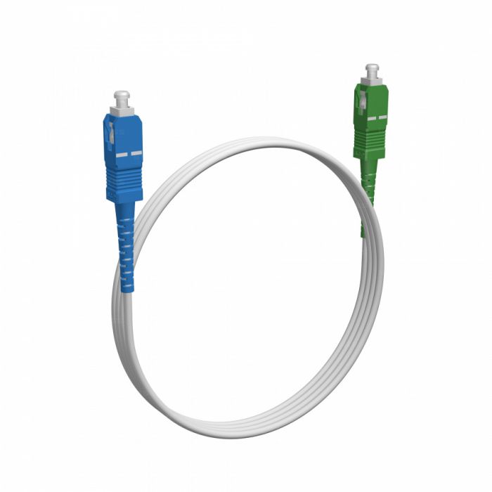 Шнур оптический NTSS spc SC/UPC-SC/APC 9/125 G.657A1 3.0мм 1м LSZH (патч-корд)