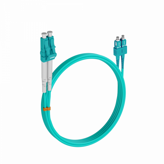 Шнур оптический NTSS dpc LC/UPC-SC/UPC 50/125 OM3 2.0мм 1м LSZH (патч-корд)