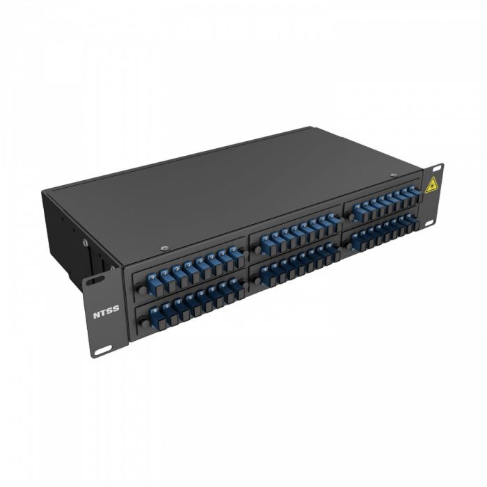 Кросс 19" NTSS PREMIUM, предсобранный 2U, 32 порта SC/UPC, 9/125 мкм, черный