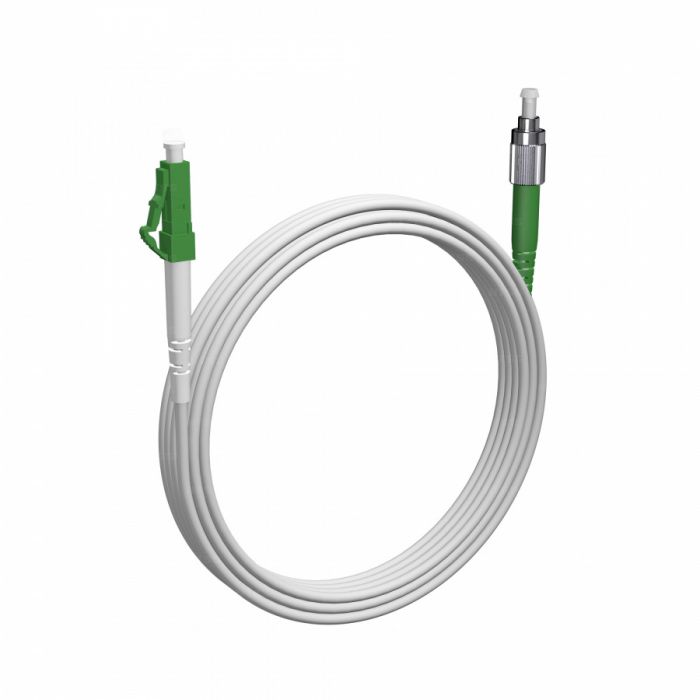 Шнур оптический NTSS spc LC/APC-FC/APC 9/125 G.657A1 3.0мм 10м LSZH (патч-корд)