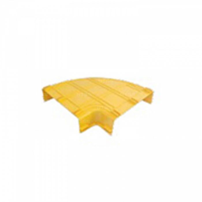 Уголок горизонтальный 90° оптического лотка NTSS 360*100 мм, желтый