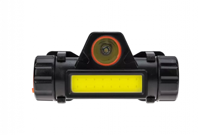 75-7839 Фонарь налобный NEW AGE, трехрежимный, поворотный, сверхлегкий, с магнитом REXANT