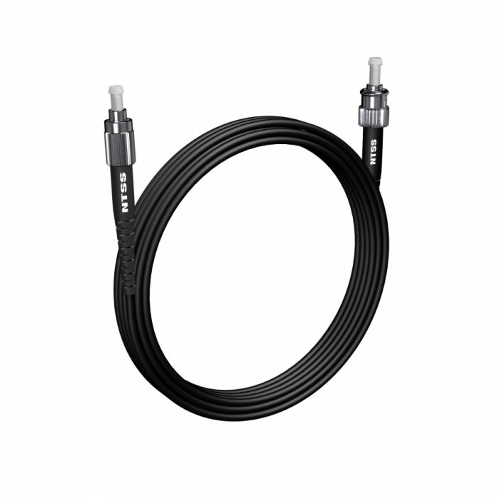 Шнур оптический NTSS PREMIUM spc FC/UPC-ST/UPC 9/125 3.0мм 5м черный LSZH (патч-корд)