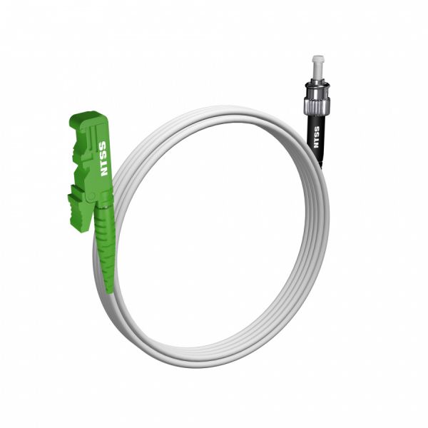 Шнур оптический NTSS spc E2000/APC-ST/UPC 9/125 G.657A1 3.0мм 3м LSZH (патч-корд)