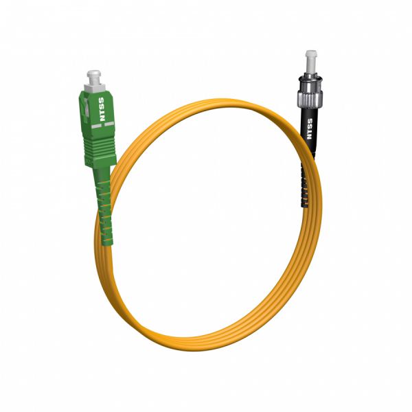 Шнур оптический NTSS spc SC/APC-ST/UPC 9/125 3.0мм 2м LSZH (патч-корд)