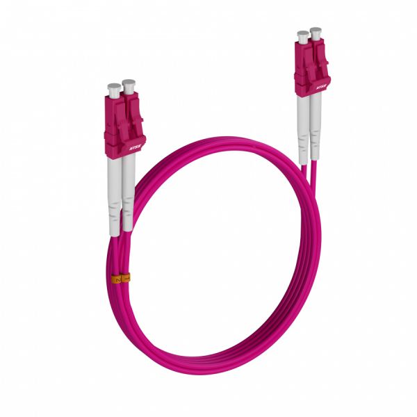 Шнур оптический NTSS PREMIUM dpc LC/UPC-LC/UPC 50/125 OM4 3.0мм 10м LSZH (патч-корд)