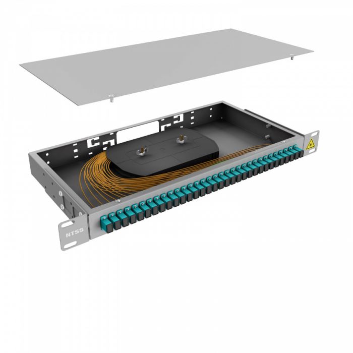 Кросс 19" NTSS PREMIUM, предсобранный 1U, 32 порта SC/UPC 50/125 мкм OM3