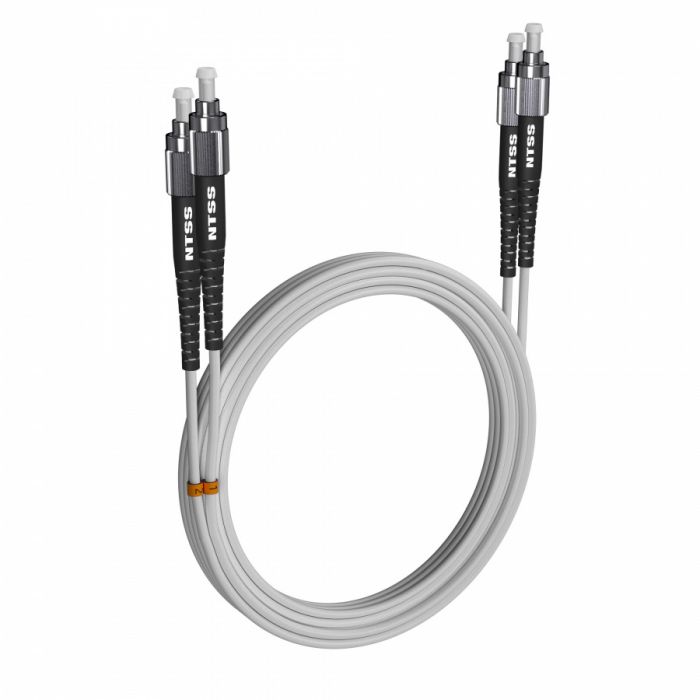 Шнур оптический NTSS dpc FC/UPC-FC/UPC 9/125 G.657A1 3.0мм 15м LSZH (патч-корд)