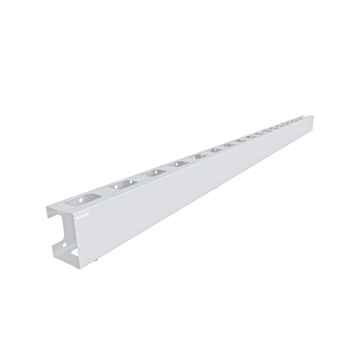 Органайзер кабельный вертикальный NTSS 42U с крышкой, ширина 100мм, для шкафов серии R шириной 800мм, серый RAL 7035