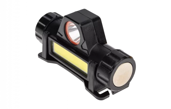 75-7839 Фонарь налобный NEW AGE, трехрежимный, поворотный, сверхлегкий, с магнитом REXANT