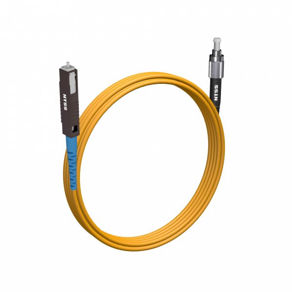 Шнур оптический NTSS spc MU/UPC-FC/UPC 9/125 2.0мм 3м LSZH (патч-корд)