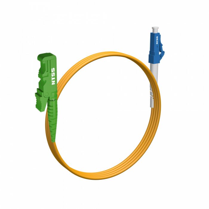 Шнур оптический NTSS spc E2000/APC-LC/UPC 9/125 3.0мм 1м LSZH (патч-корд)