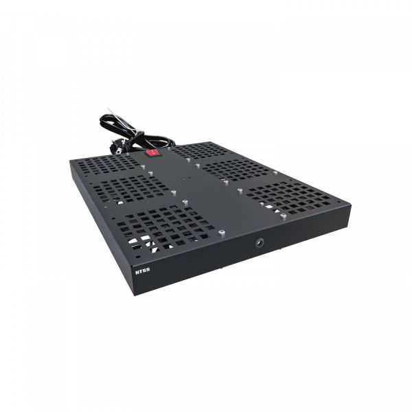 Модуль вентиляторный NTSS потолочный, 6 элементов, без термостата, для напольных шкафов RS глубиной 600/800/1000мм, черный RAL 9005