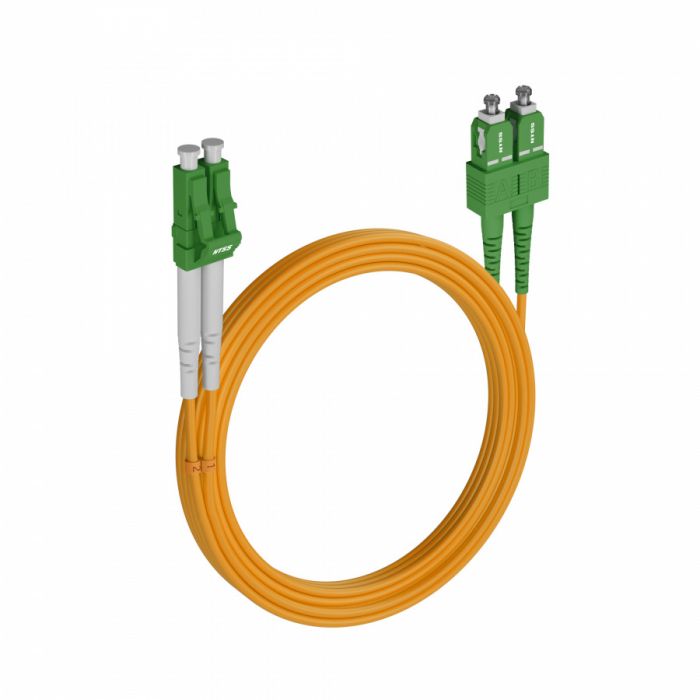 Шнур оптический NTSS PREMIUM dpc LC/APC-SC/APC 9/125 3.0мм 20м LSZH (патч-корд)