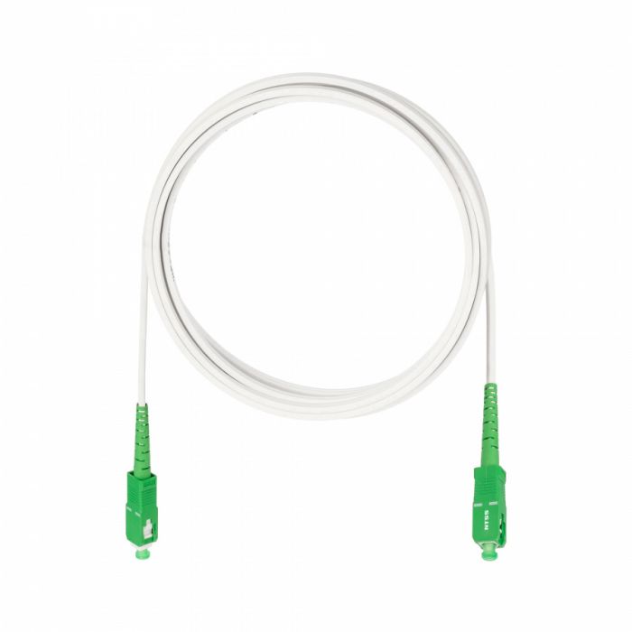 Дроп-кабель NTSS spc SC/APC-SC/APC G.657A1 70м LSZH S/0 стеклопруток, без ВСЭ, белый (патч-корд)