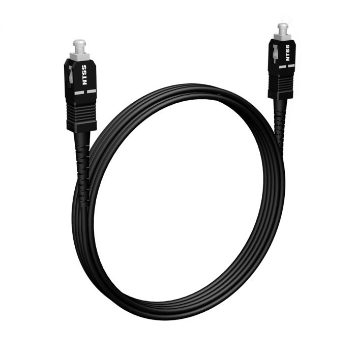 Шнур оптический NTSS PREMIUM spc SC/APC-SC/APC 9/125 3.0мм 3м черный LSZH (патч-корд)