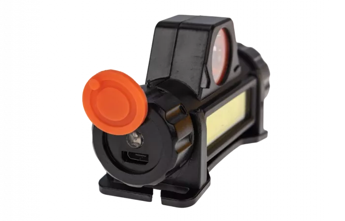 75-7839 Фонарь налобный NEW AGE, трехрежимный, поворотный, сверхлегкий, с магнитом REXANT