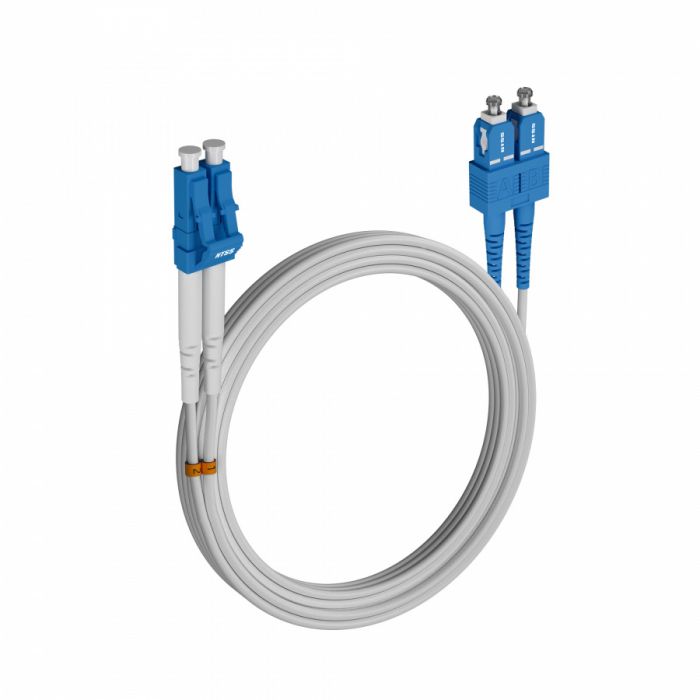 Шнур оптический NTSS dpc LC/UPC-SC/UPC 9/125 G.657A2 2.0мм 15м LSZH (патч-корд)