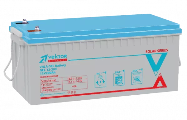 GEL 12-200	Аккумуляторная батарея Vektor GEL 12-200