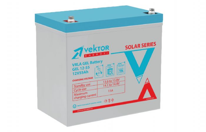 GEL 12-50 Аккумуляторная батарея Vektor GEL 12-55