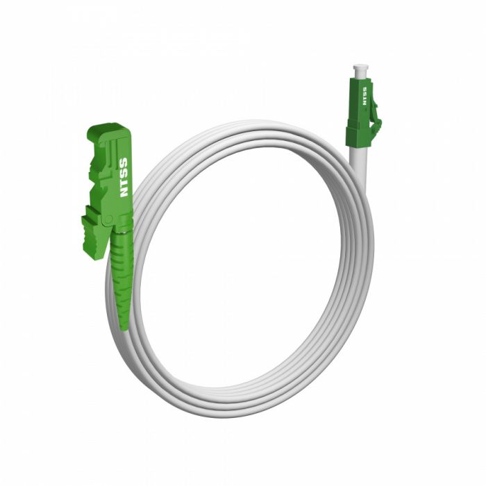Шнур оптический NTSS spc E2000/APC-LC/APC 9/125 G.657A1 3.0мм 10м LSZH (патч-корд)