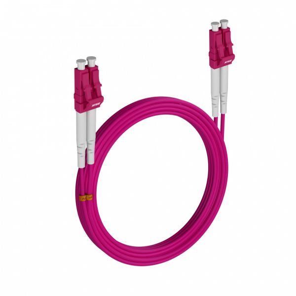 Шнур оптический NTSS PREMIUM dpc LC/UPC-LC/UPC 50/125 OM4 3.0мм 15м LSZH (патч-корд)