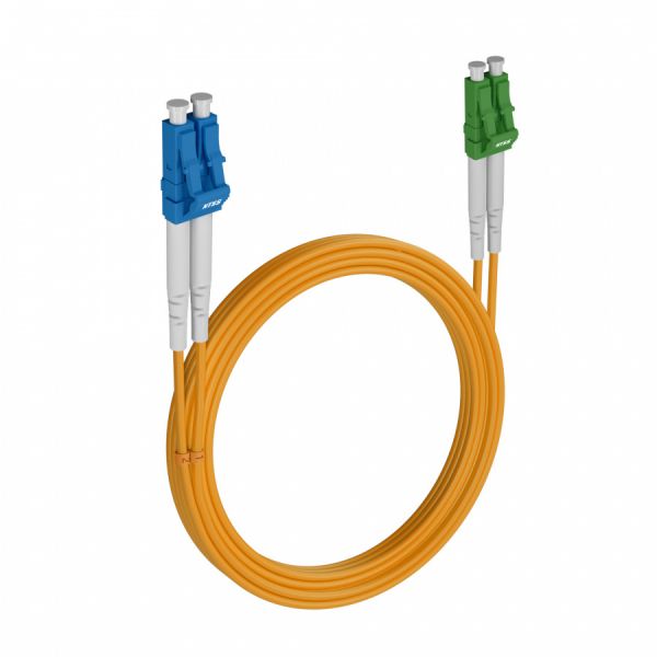 Шнур оптический NTSS dpc LC/UPC-LC/APC 9/125 3.0мм 20м LSZH (патч-корд)