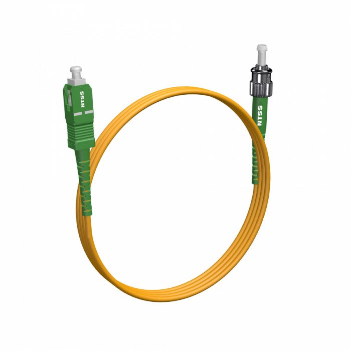 Шнур оптический NTSS spc SC/APC-ST/APC 9/125 3.0мм 1м LSZH (патч-корд)