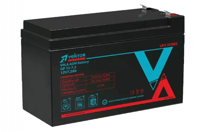 GP 12-7.2 Аккумуляторная батарея Vektor GP 12-7.2