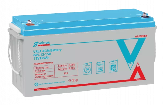 GPL 12-150	Аккумуляторная батарея Vektor GPL 12-150