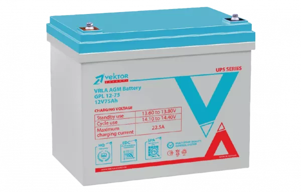 GPL 12-75 Аккумуляторная батарея Vektor GPL 12-75
