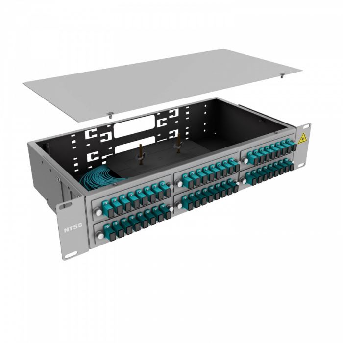 Кросс 19" NTSS PREMIUM, предсобранный 2U, 32 порта SC/UPC, 50/125 мкм OM3