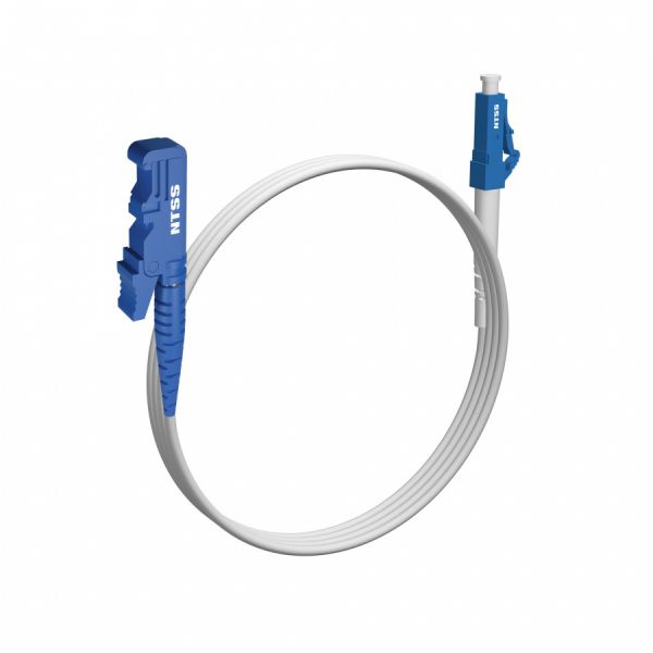 Шнур оптический NTSS spc E2000/UPC-LC/UPC 9/125 G.657A1 3.0мм 1м LSZH (патч-корд)