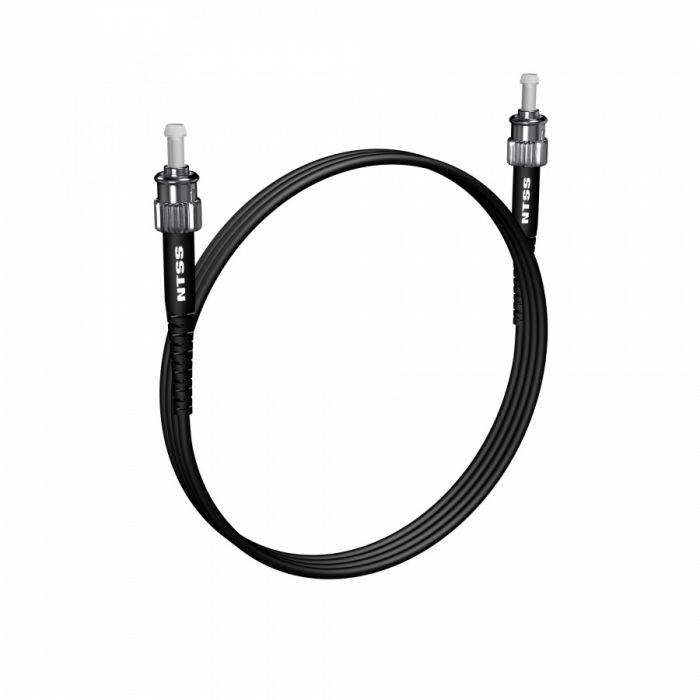 Шнур оптический NTSS spc ST/APC-ST/APC 9/125 G.657.A1 3.0мм 2м черный LSZH (патч-корд)