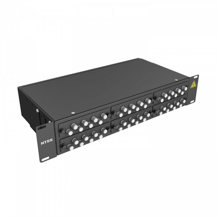 Кросс 19" NTSS PREMIUM, предсобранный 2U, 32 порта FC/UPC, 50/125 мкм, черный