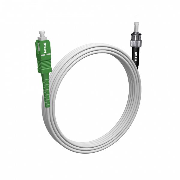 Шнур оптический NTSS PREMIUM spc SC/APC-ST/UPC 9/125 G.657A1 3.0мм 10м LSZH (патч-корд)