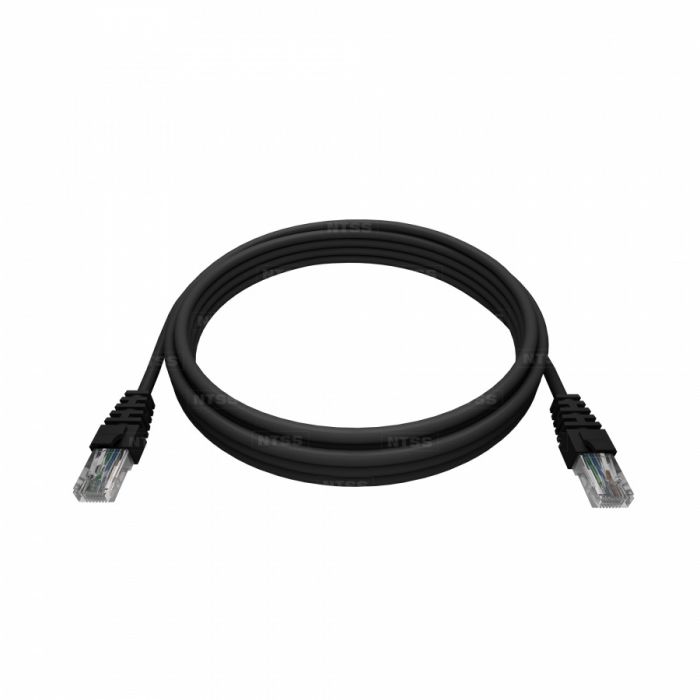 Патч-корд NTSS PREMIUM 2xRJ45/8P8C, T568B UTP CAT5e LSZH 0.5 метра, черный