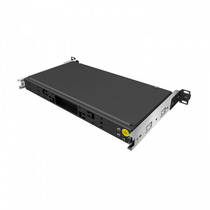Кросс 19" NTSS PREMIUM выдвижной, предсобранный 1U, 24 порта ST/UPC, 50/125 мкм OM4, черный