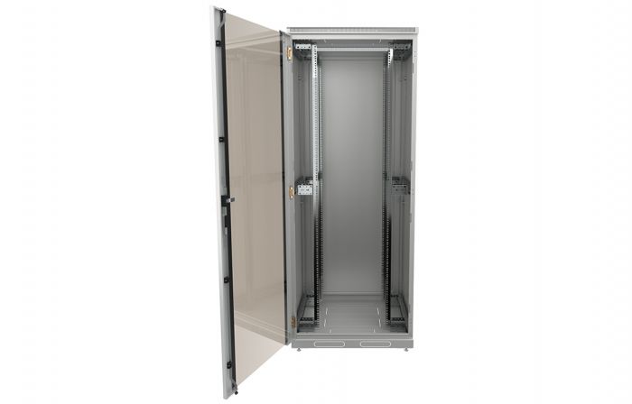 Шкаф телекоммуникационный напольный 19",47U(800x1000), ШТ-НП-47U-800-1000-С, передняя дверь стекло ССД