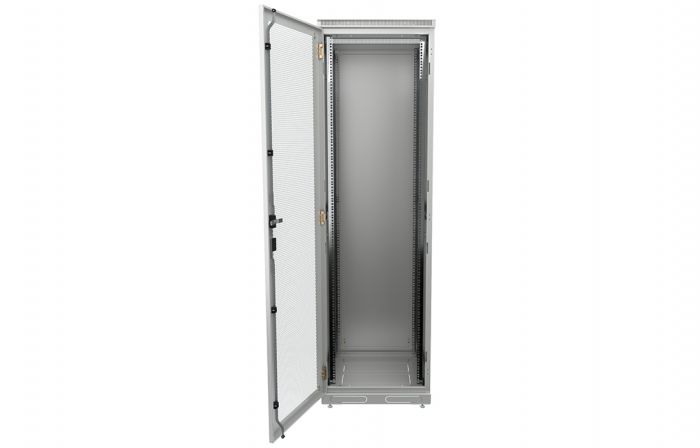 Шкаф телекоммуникационный напольный 19",42U(600x600), ШТ-НП-42U-600-600-ПП, передняя и задняя дверь перфорированная ССД