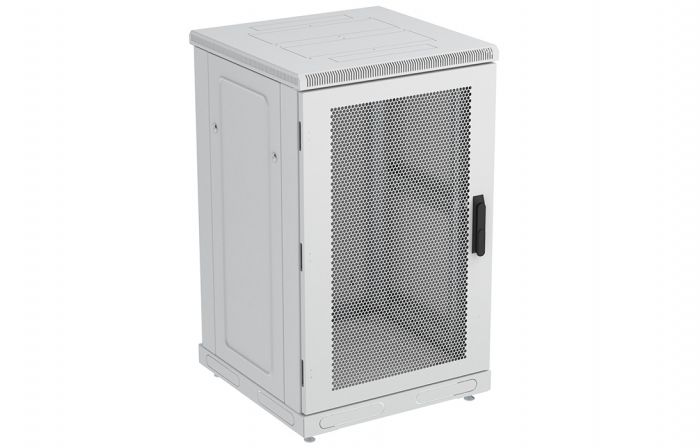 Шкаф телекоммуникационный напольный 19",24U(600x600), ШТ-НП-24U-600-600-П, передняя дверь перф ССД