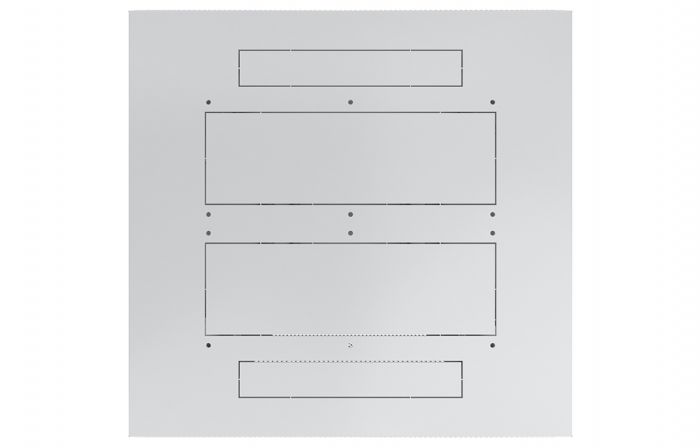 Шкаф телекоммуникационный напольный 19",24U(600x800), ШТ-НП-24U-600-800-П, передняя дверь перфорированная ССД