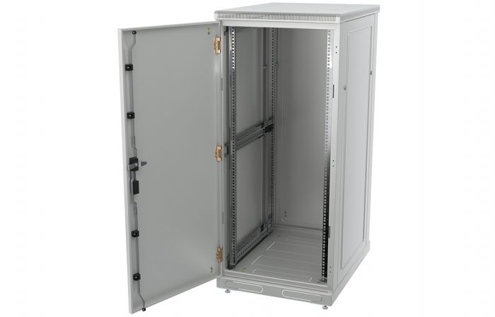 Шкаф телекоммуникационный напольный 19",27U(600x1000), ШТ-НП-27U-600-1000-М, передняя дверь металл ССД