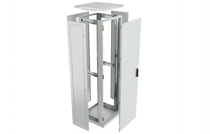 Шкаф телекоммуникационный напольный 19",33U(600x800), ШТ-НП-33U-600-800-П, передняя дверь перфорированная ССД