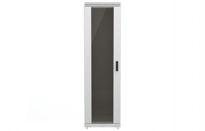 Шкаф телекоммуникационный напольный 19",47U(600x1000), ШТ-НП-47U-600-1000-С, передняя дверь стекло ССД