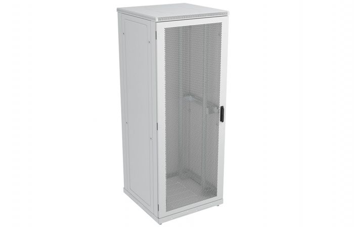 Шкаф телекоммуникационный напольный 19",47U(800x1000), ШТ-НП-47U-800-1000-ПП, передняя и задняя дверь перфорированная ССД